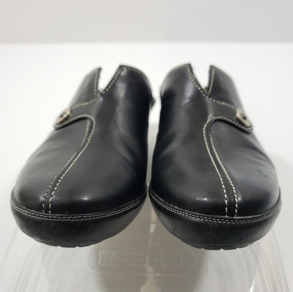 Cole Haan Slip On Black Heeled Mule Platform Sandals D 15242 Woman Shoes Size 8. - Picture 4 of 12